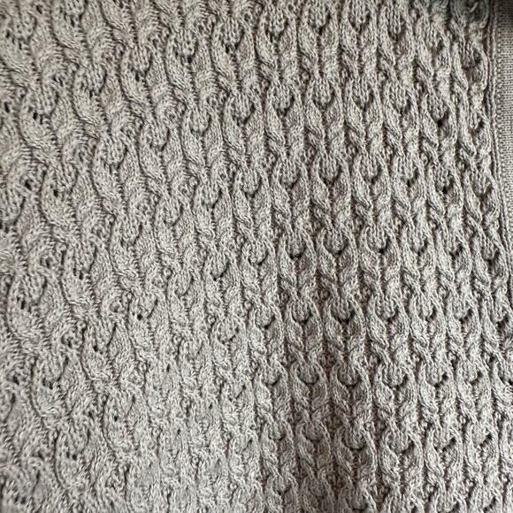 I Love Mr. Mittens Cotton Lace Polo Sweater Stone Grey XS/S - Picture 7 of 9